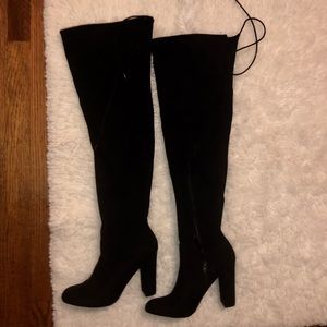 NEW Thigh high black boots